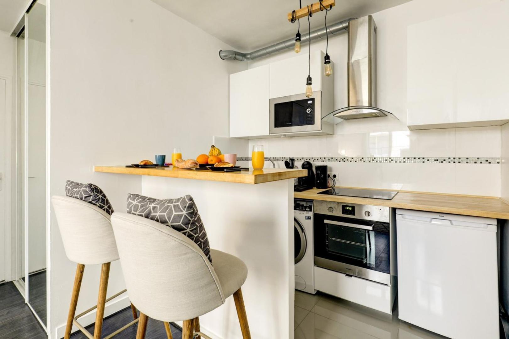 Appartement Bnbnook - Bright 1br Near Arc De Triomphe Parijs